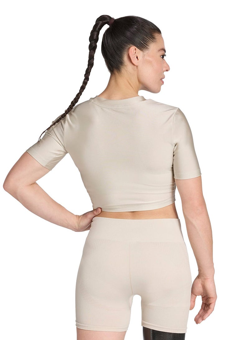 Adidas Workout Essential Shine T-Shirt - Image 2